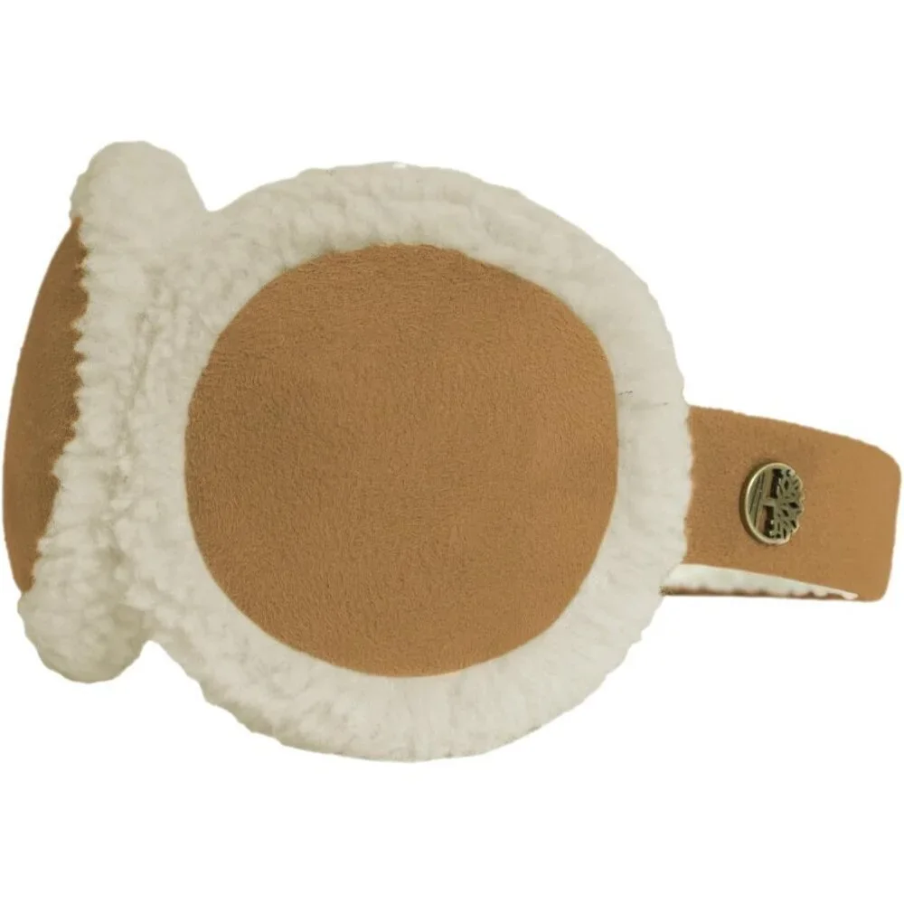 Women’s Faux Suede Fleece-Lined Adjustable Earmuffs Warm Winter Ear Warmers